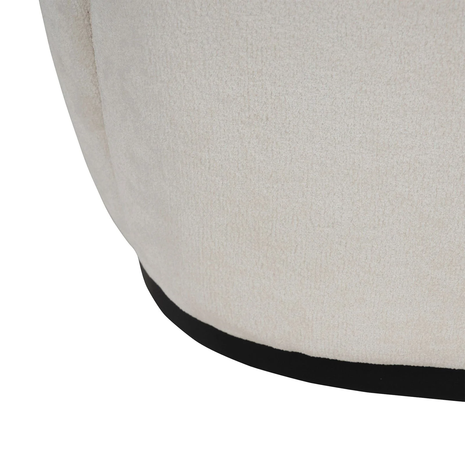Contemporary Bouclé Swivel Accent Armchair – Cozy Deep Seat Curved - Image 13