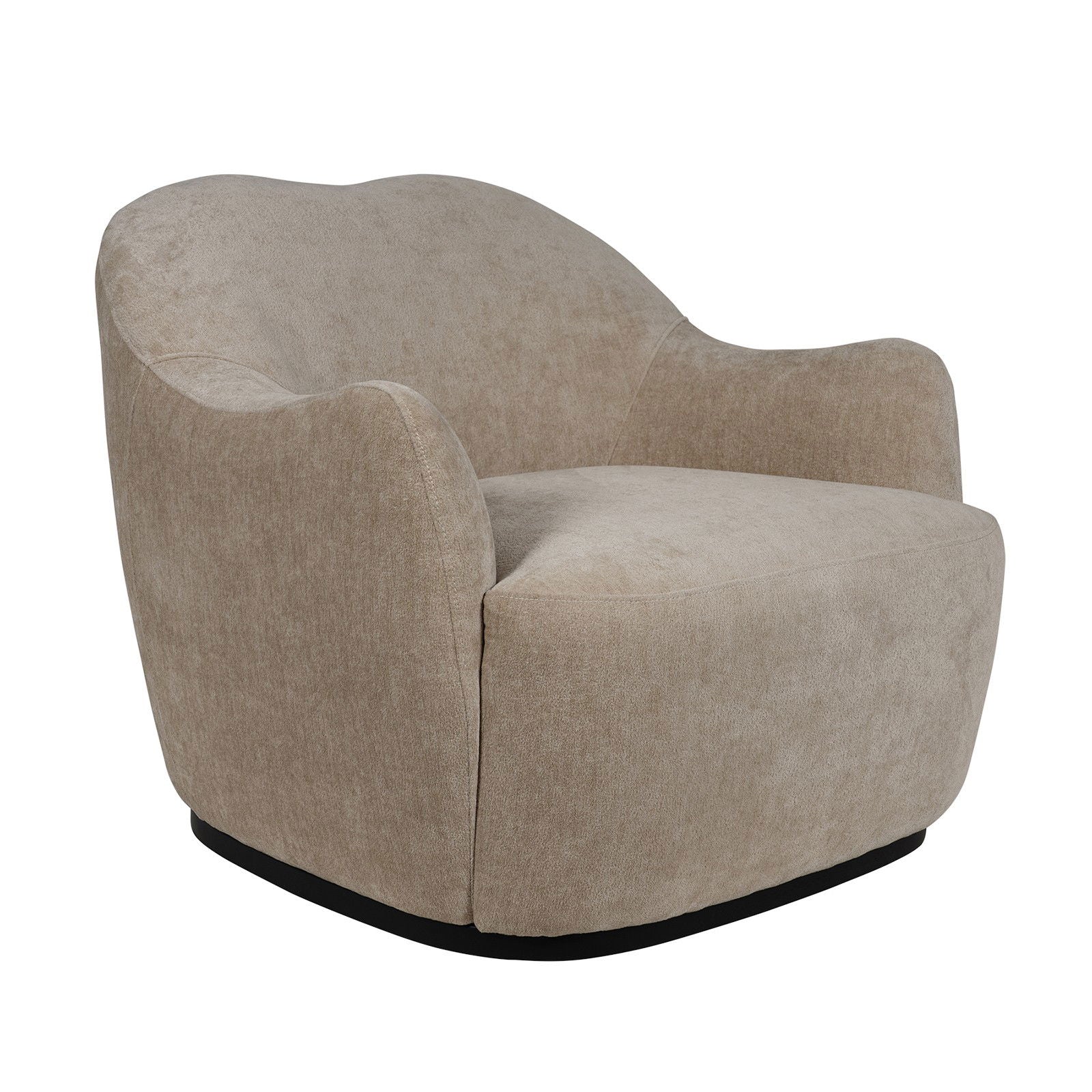 Contemporary Bouclé Swivel Accent Armchair – Cozy Deep Seat Curved - Image 20