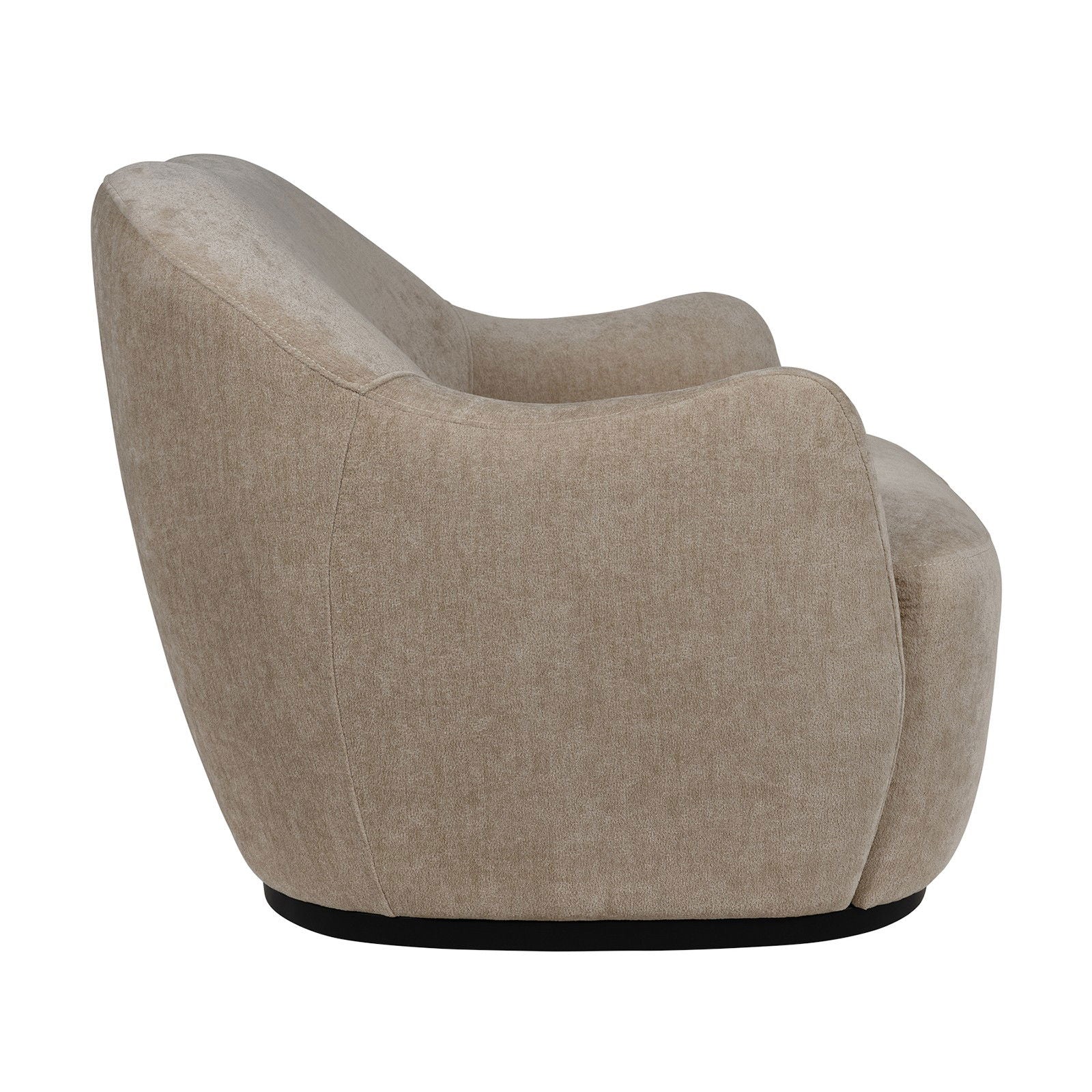 Contemporary Bouclé Swivel Accent Armchair – Cozy Deep Seat Curved - Image 21