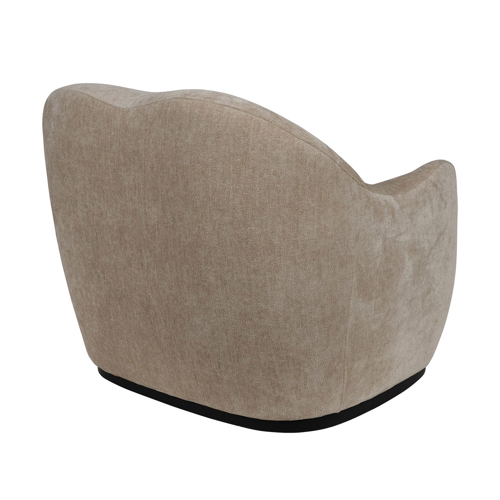 Contemporary Bouclé Swivel Accent Armchair – Cozy Deep Seat Curved - Image 22