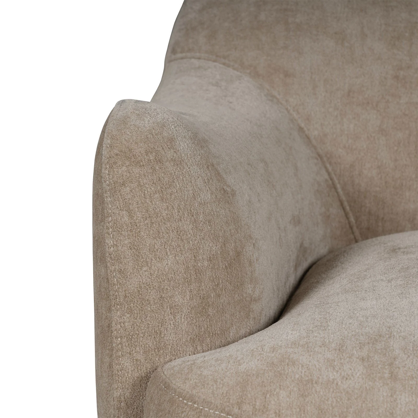 Contemporary Bouclé Swivel Accent Armchair – Cozy Deep Seat Curved - Image 26