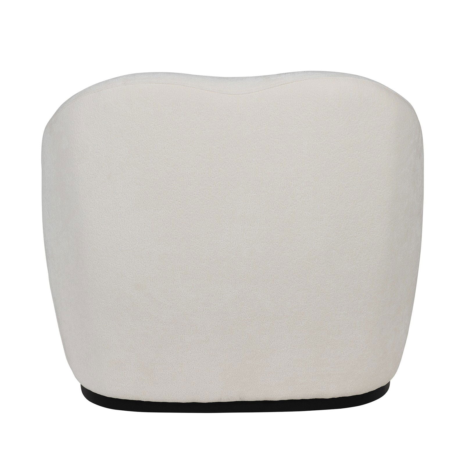 Contemporary Bouclé Swivel Accent Armchair – Cozy Deep Seat Curved - Image 8