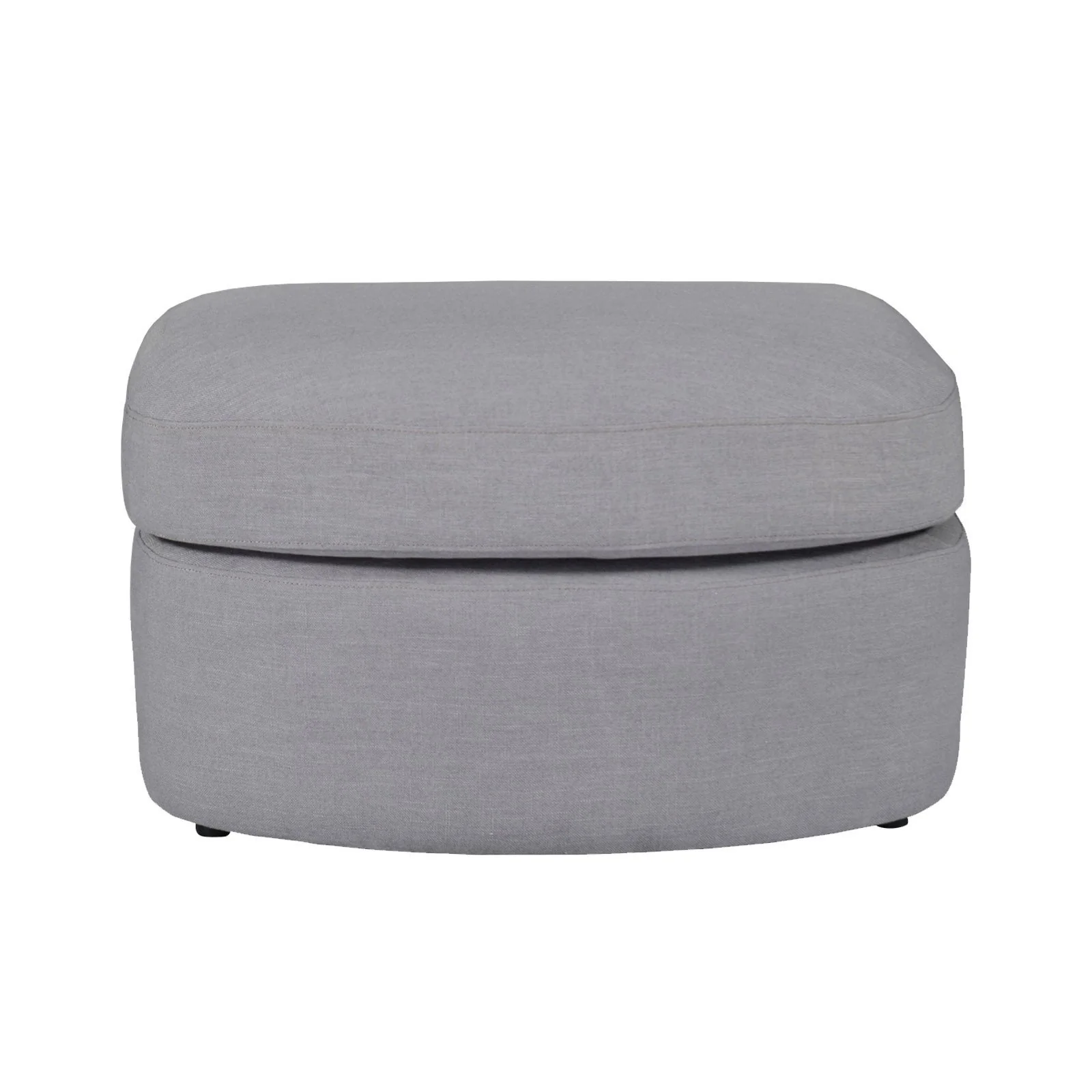 Contemporary Modern Austin Linen Foot Stool Ottoman - Image 12