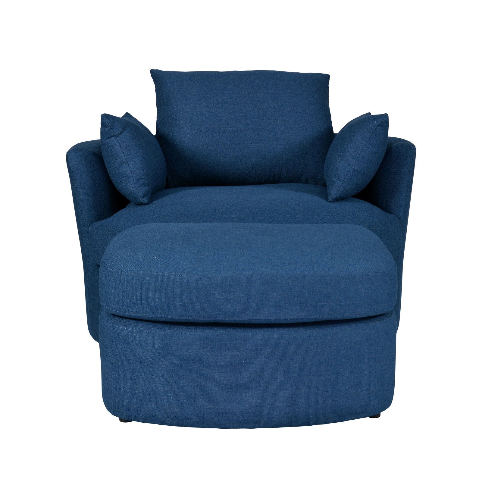 Contemporary Modern Austin Linen Foot Stool Ottoman - Image 20