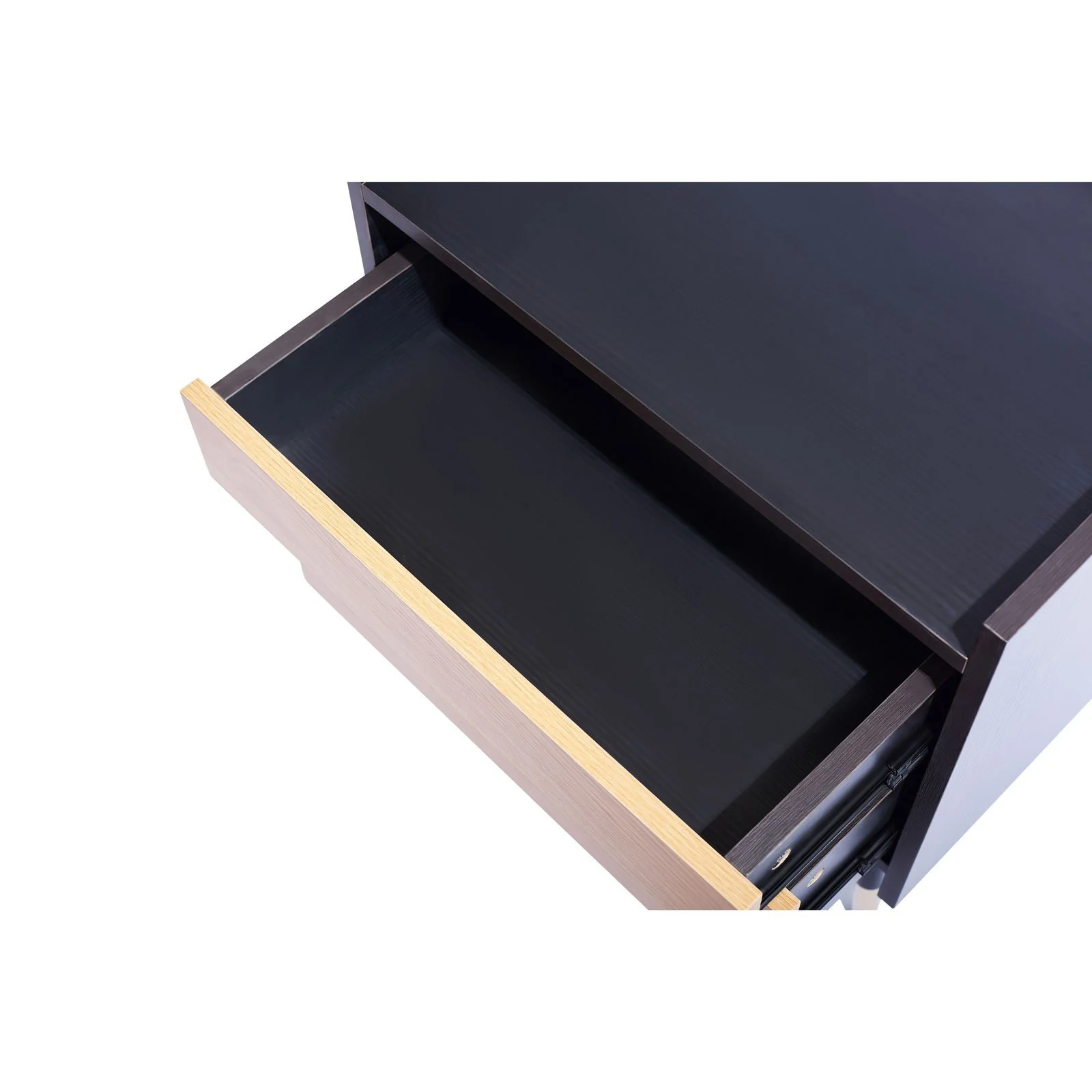 Contemporary Modern Harper 2 Drawer Bedside Table - Image 8