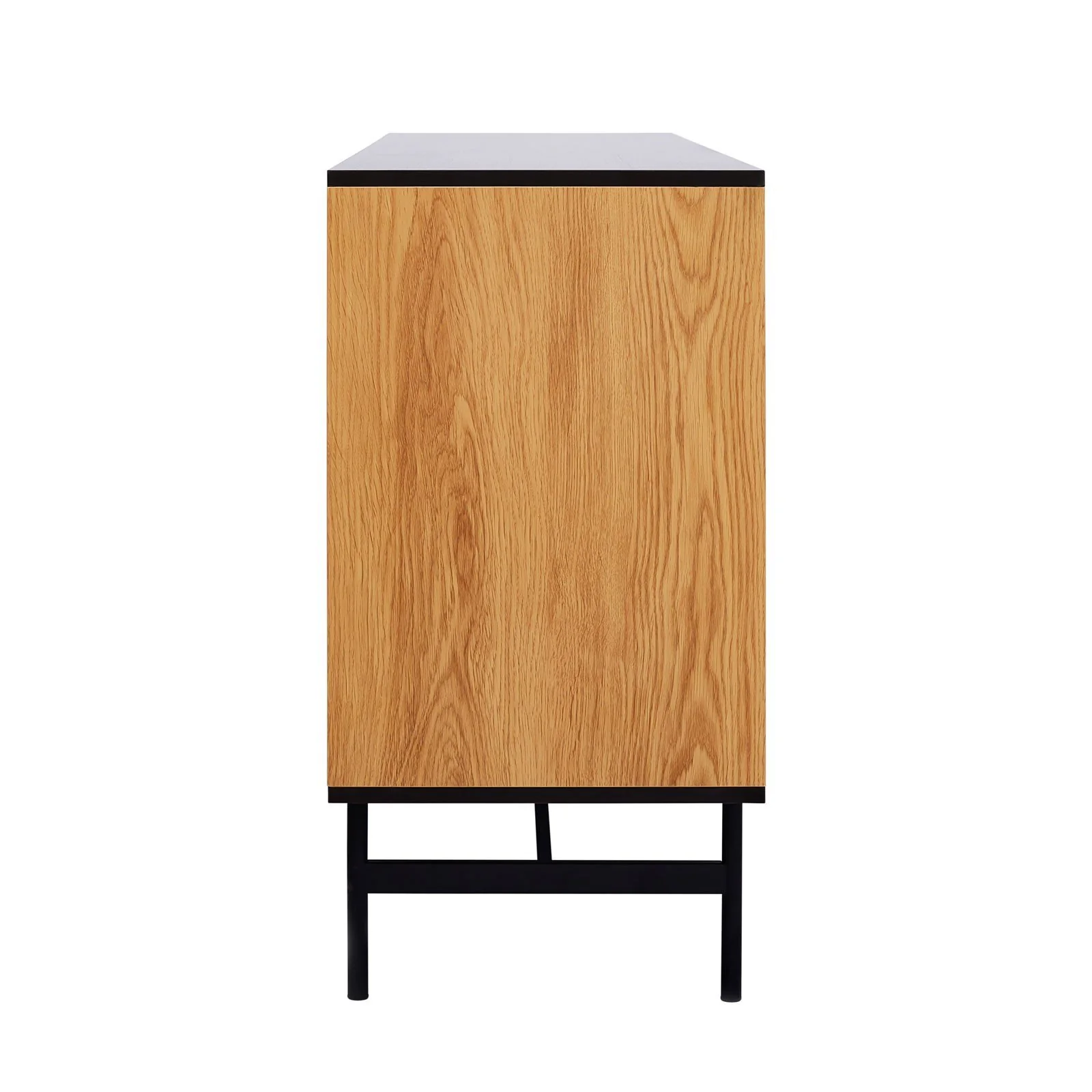 Contemporary Modern Harper Round Arch Designed Glass Door Sleek Sideboard - Image 4