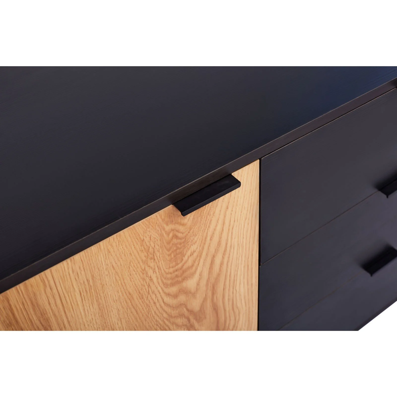 Contemporary Modern Harper Round Arch Designed Glass Door Sleek Sideboard - Image 9