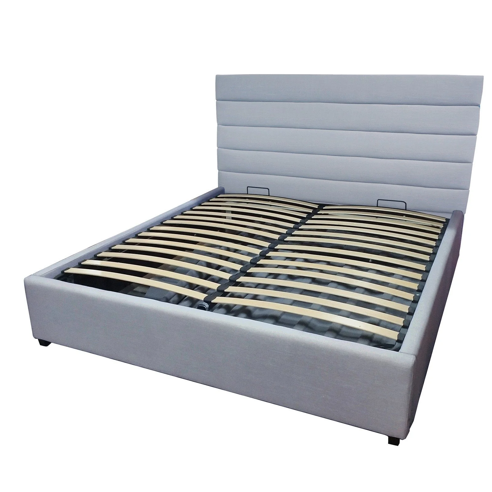 Contemporary Modern Heather Gas Lift Storage Queen Bed Frame - Image 3