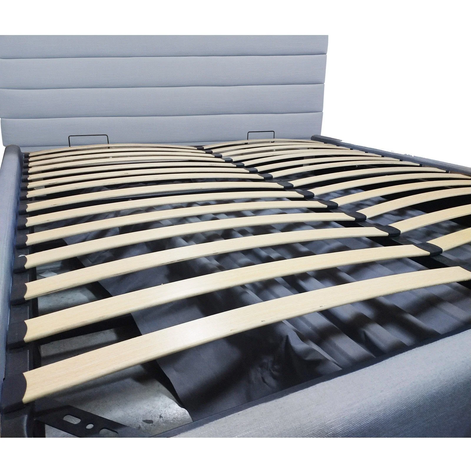 Contemporary Modern Heather Gas Lift Storage Queen Bed Frame - Image 4