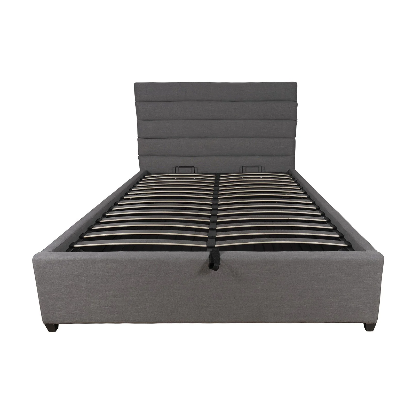 Contemporary Modern Heather Gas Lift Storage Queen Bed Frame - Image 7