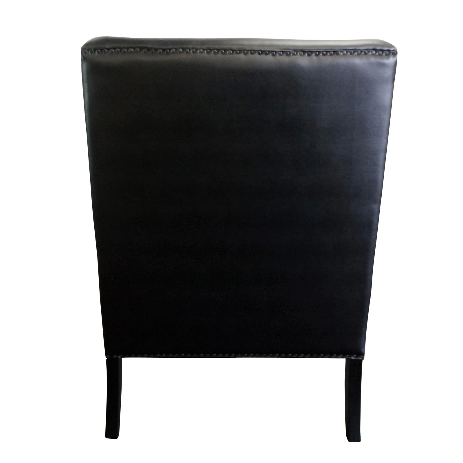 Contemporary Modern Iago Studded Upholstered Wingback Lounge Chair - Image 27