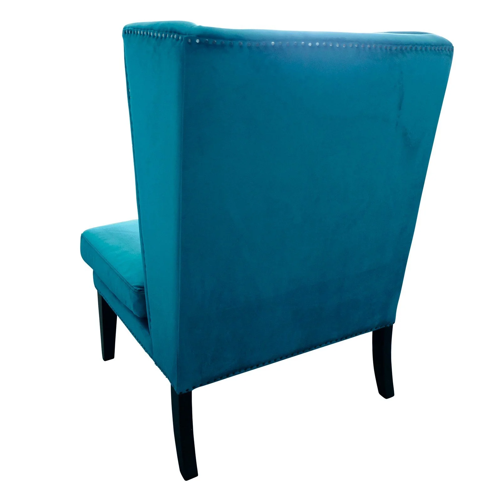 Contemporary Modern Iago Studded Upholstered Wingback Lounge Chair - Image 34