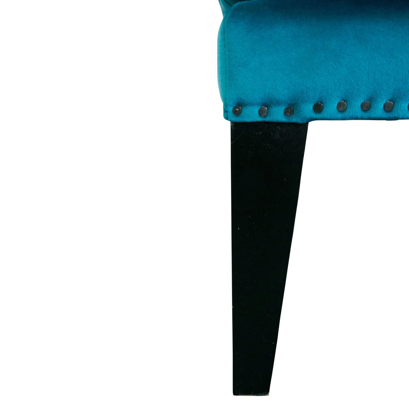 Contemporary Modern Iago Studded Upholstered Wingback Lounge Chair - Image 35