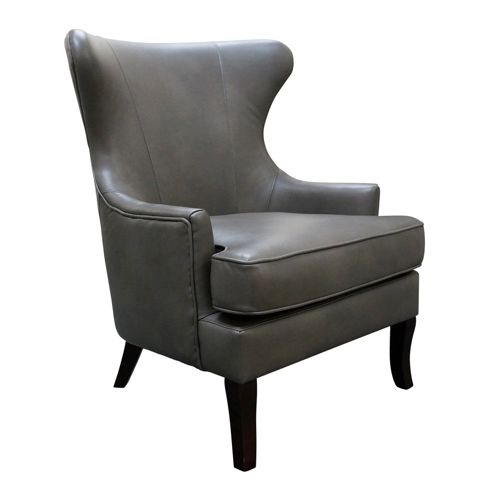 Contemporary Modern Lexter Upholstered Wingback Lounge Armchair Sofa - Image 12