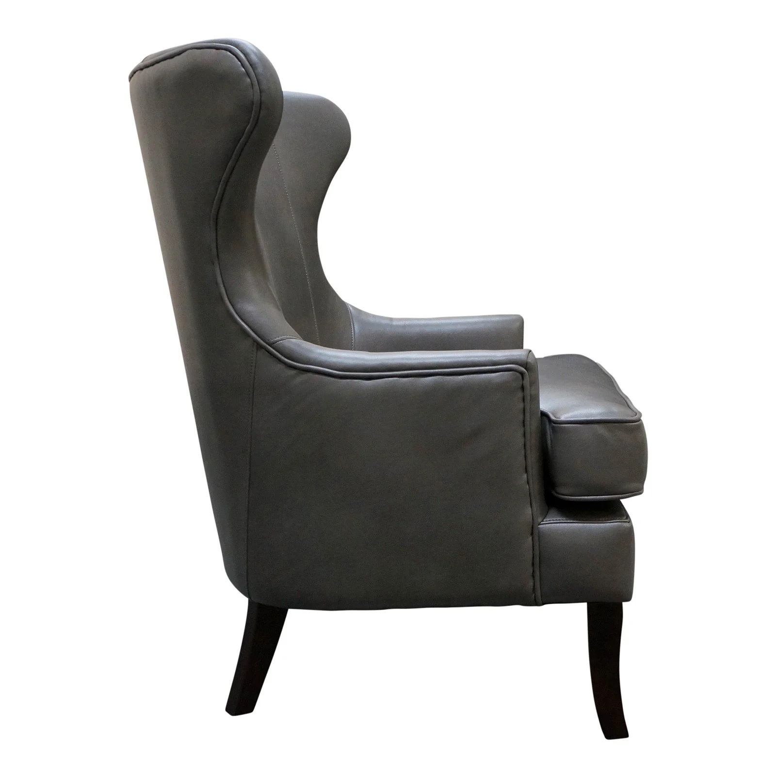 Contemporary Modern Lexter Upholstered Wingback Lounge Armchair Sofa - Image 16