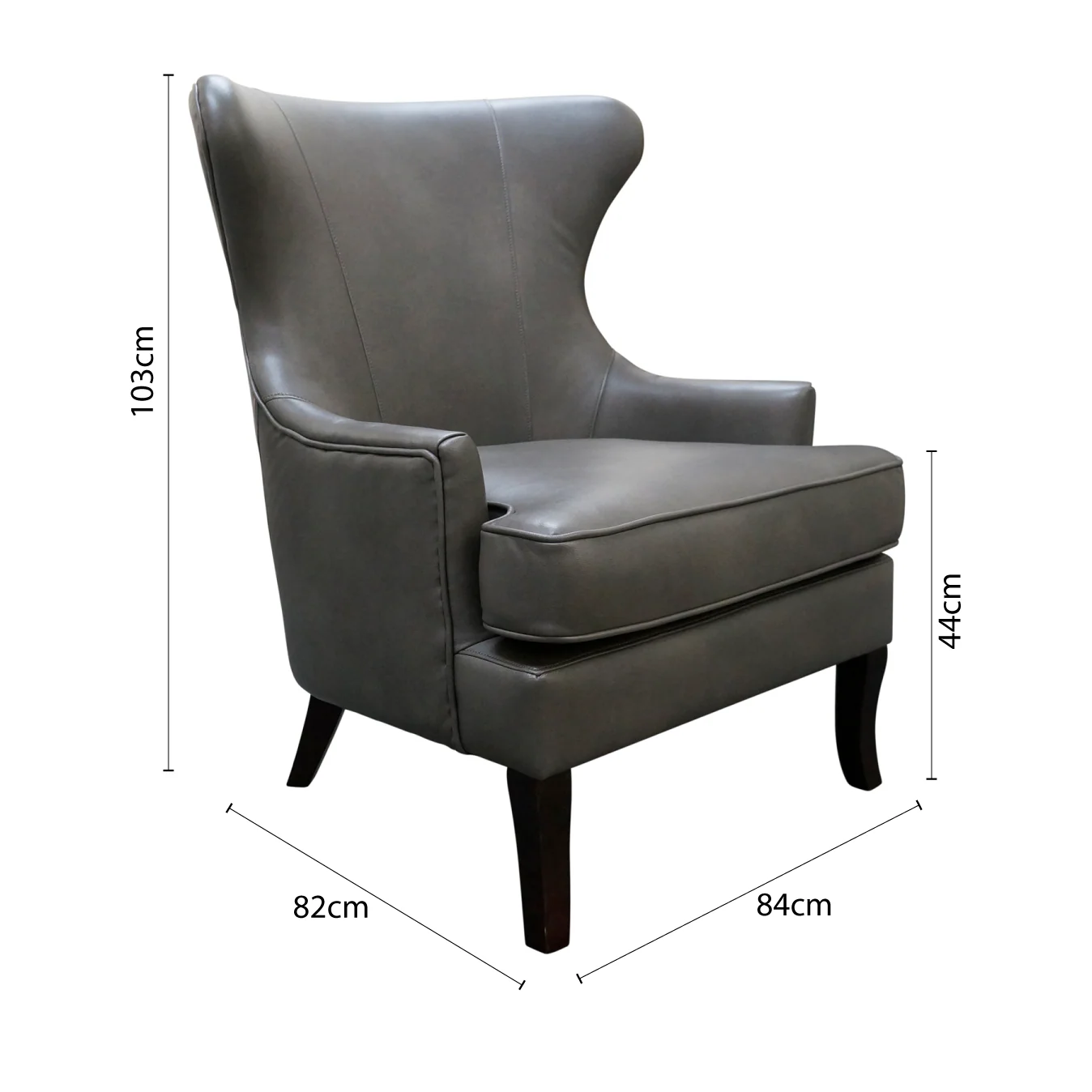 Contemporary Modern Lexter Upholstered Wingback Lounge Armchair Sofa - Image 22