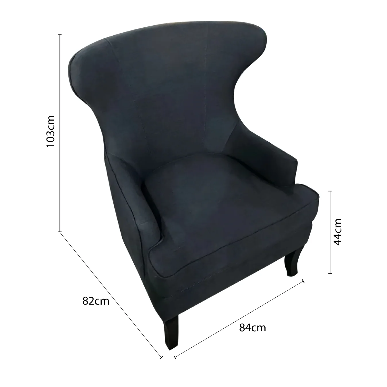 Contemporary Modern Lexter Upholstered Wingback Lounge Armchair Sofa - Image 25