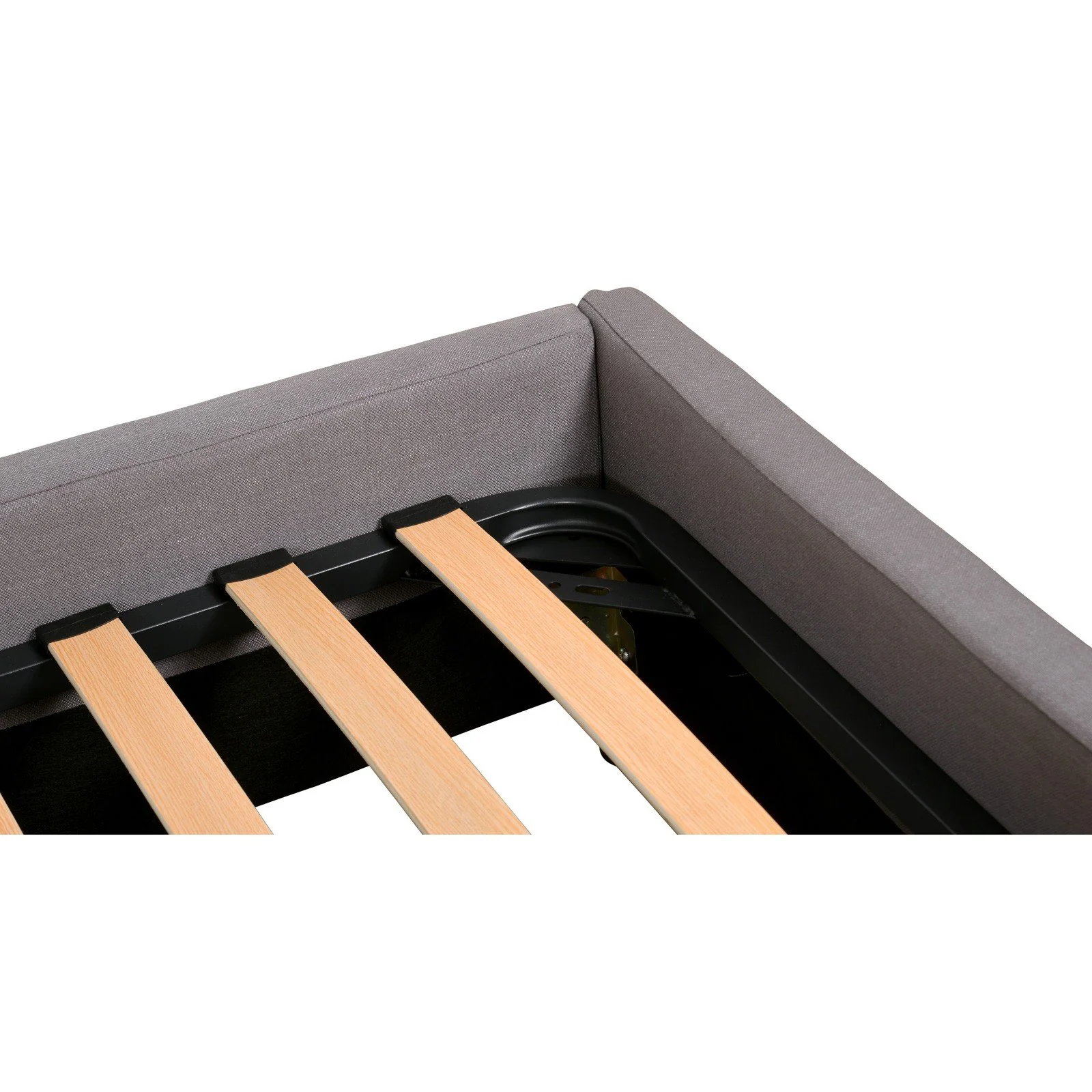 Contemporary Modern Maddy Upholstered Studded Square King Bed Frame - Image 14