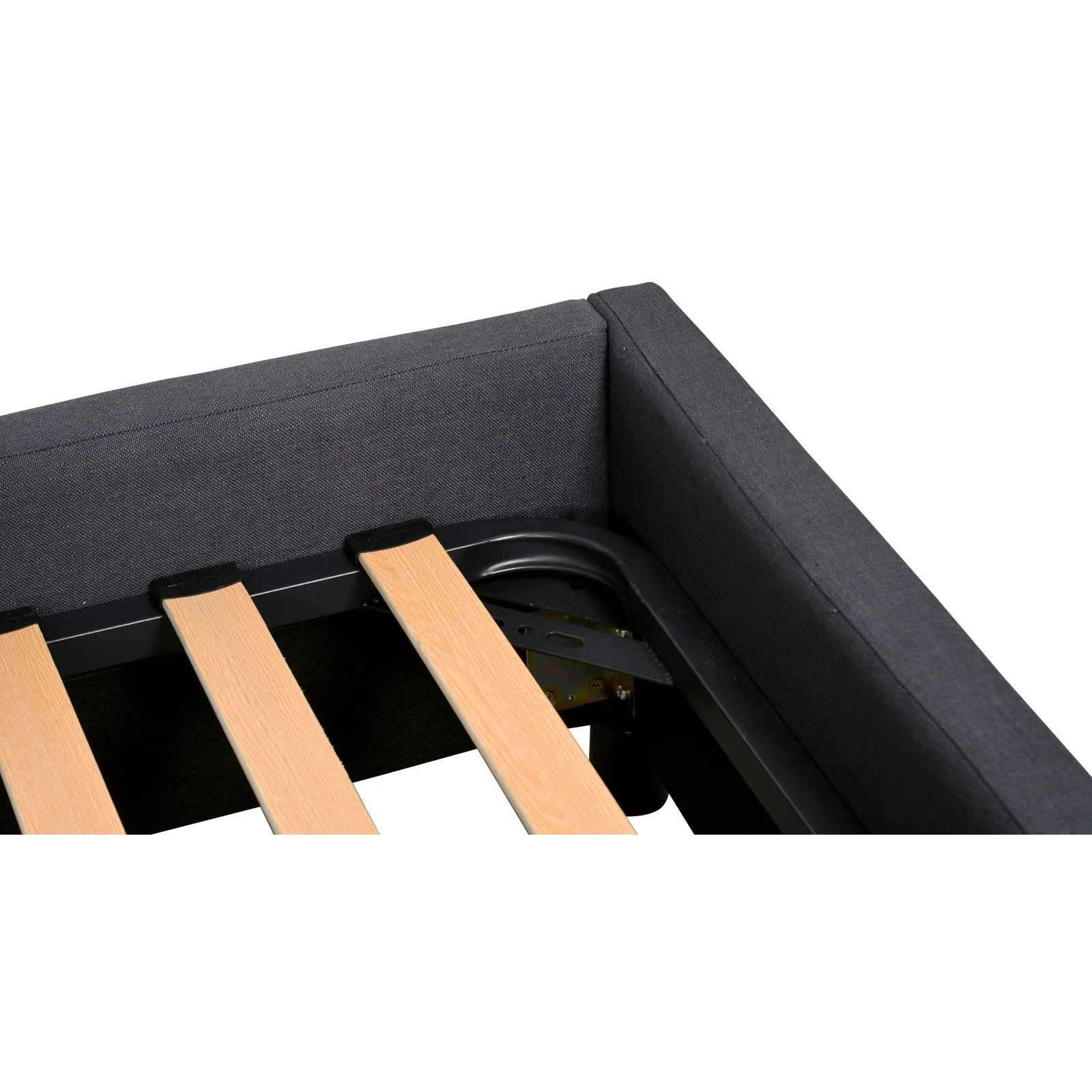 Contemporary Modern Maddy Upholstered Studded Square King Bed Frame - Image 6