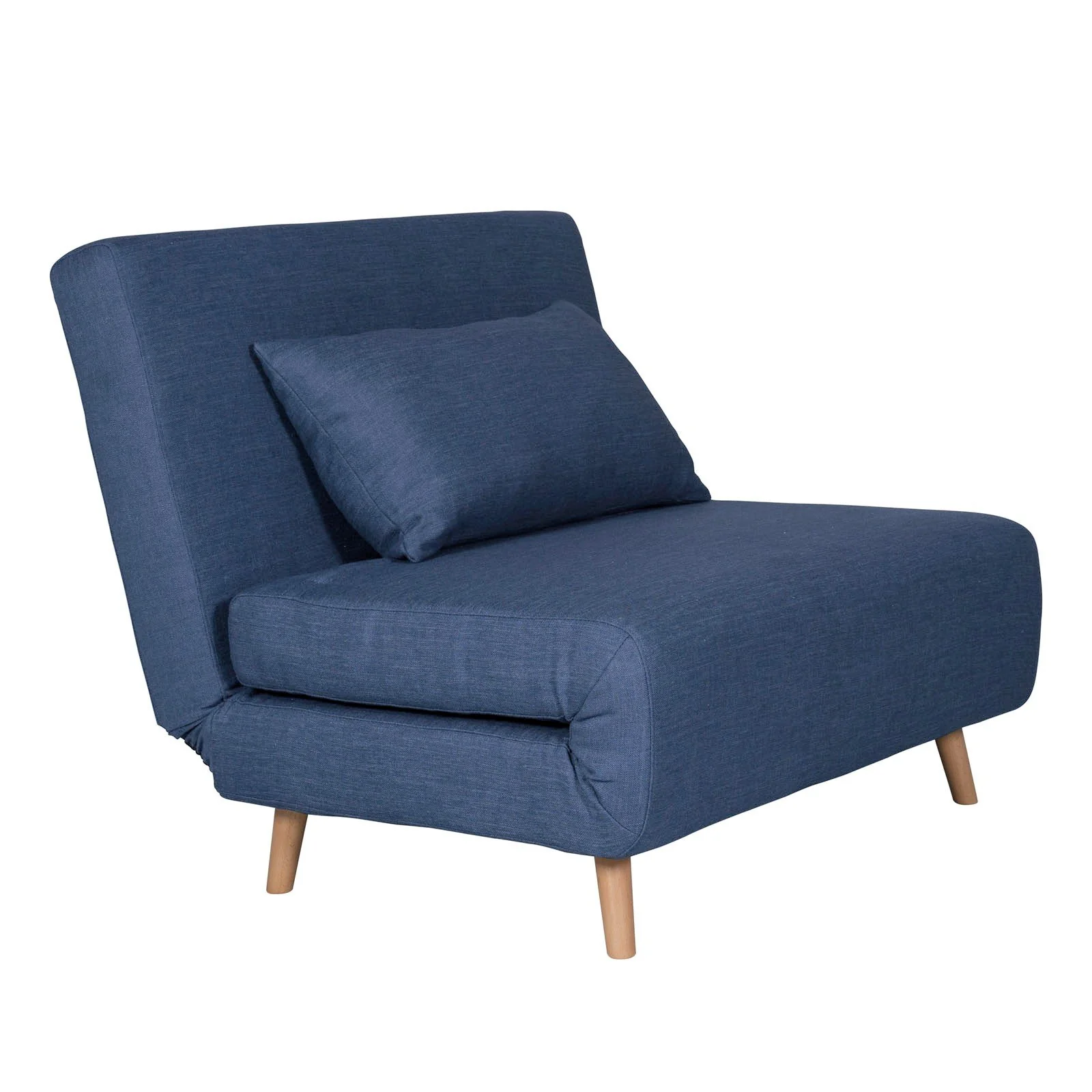 Contemporary Modern Siesta 1.5 Seater Versatile linen Lounge Sofa Bed - Image 12