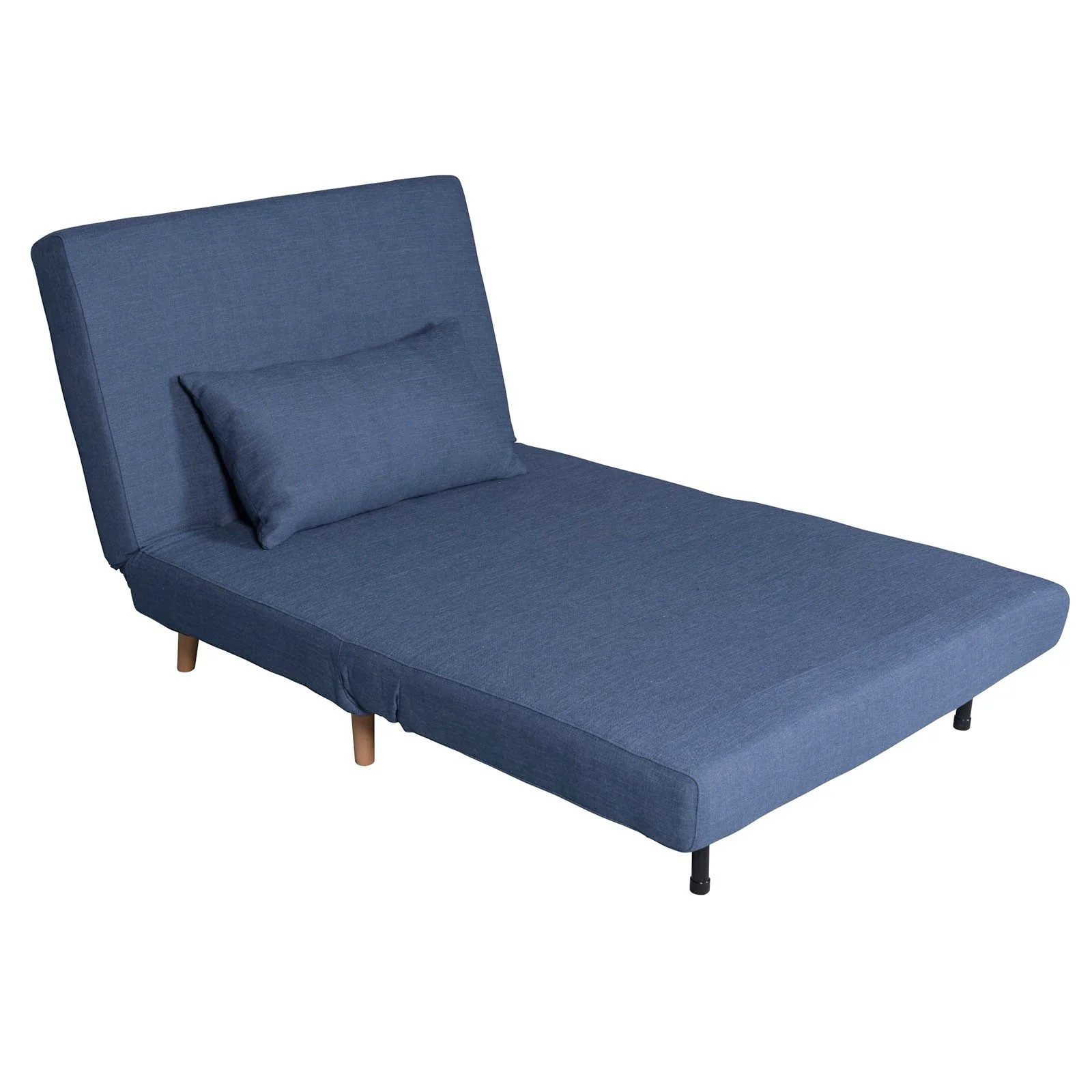 Contemporary Modern Siesta 1.5 Seater Versatile linen Lounge Sofa Bed - Image 13