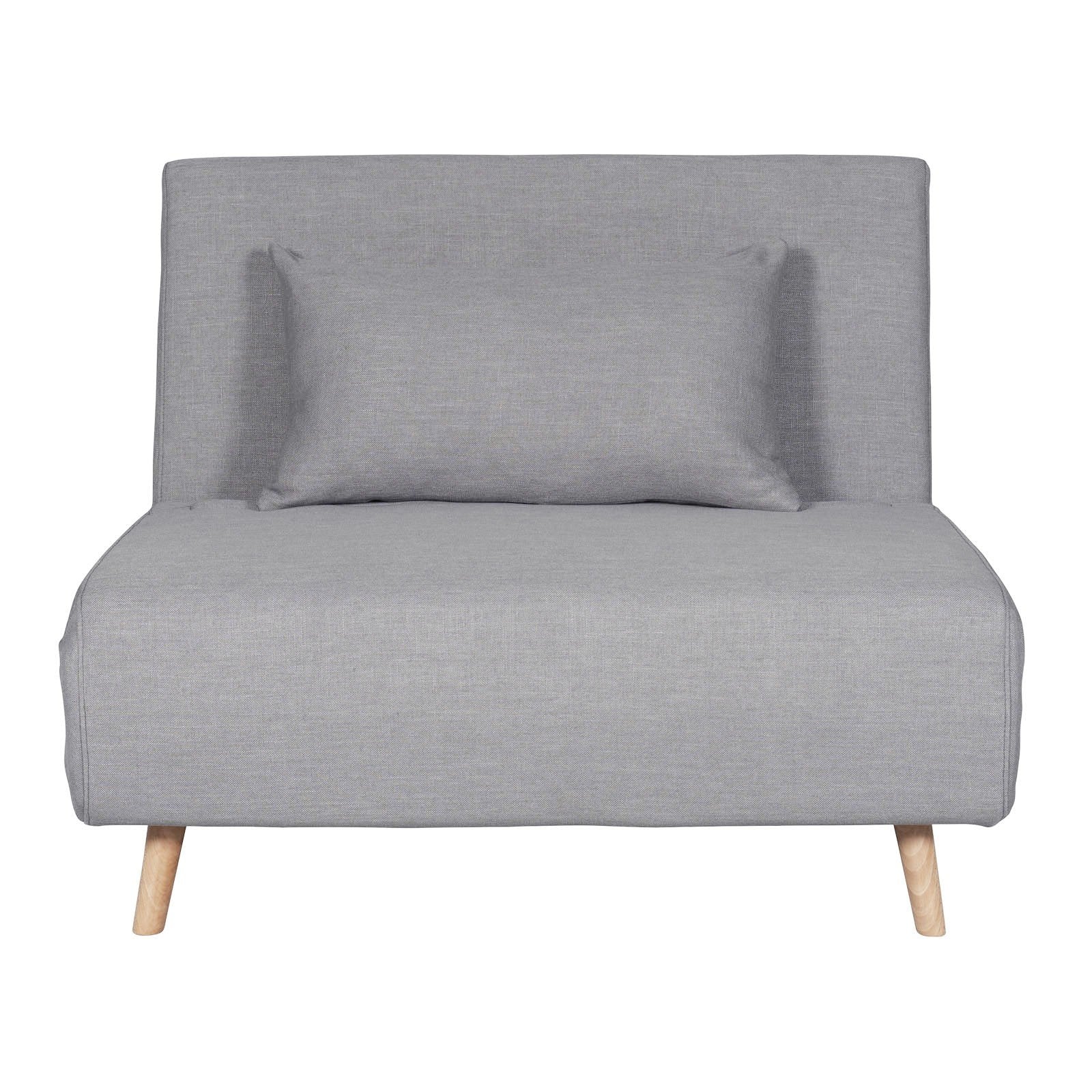 Contemporary Modern Siesta 1.5 Seater Versatile linen Lounge Sofa Bed - Image 3
