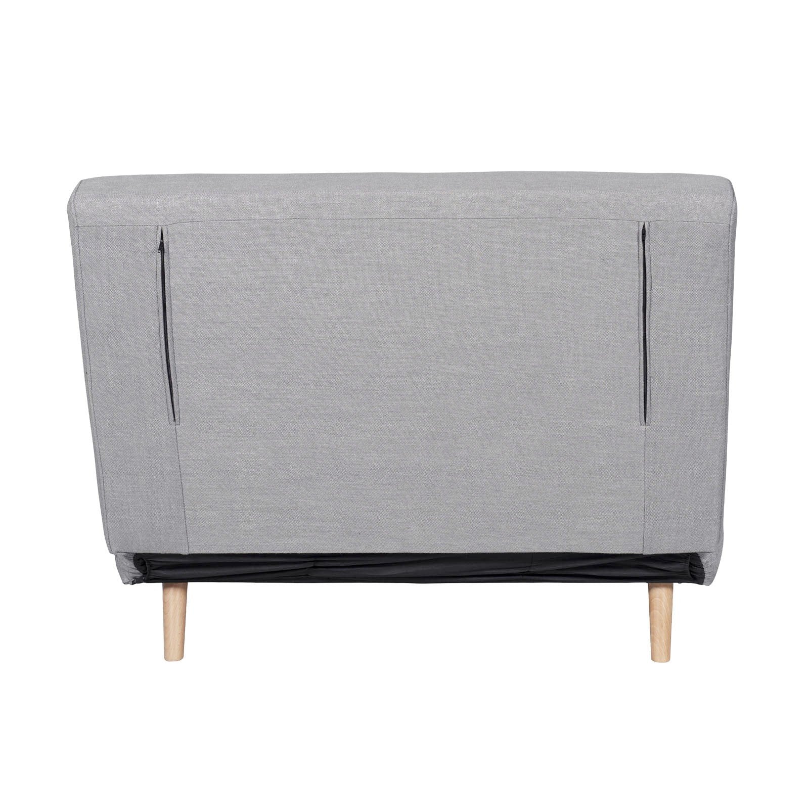 Contemporary Modern Siesta 1.5 Seater Versatile linen Lounge Sofa Bed - Image 6