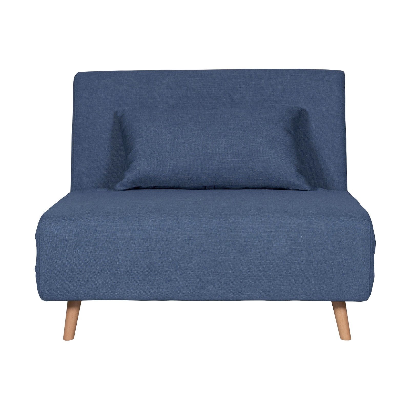 Contemporary Modern Siesta 1.5 Seater Versatile linen Lounge Sofa Bed - Image 9