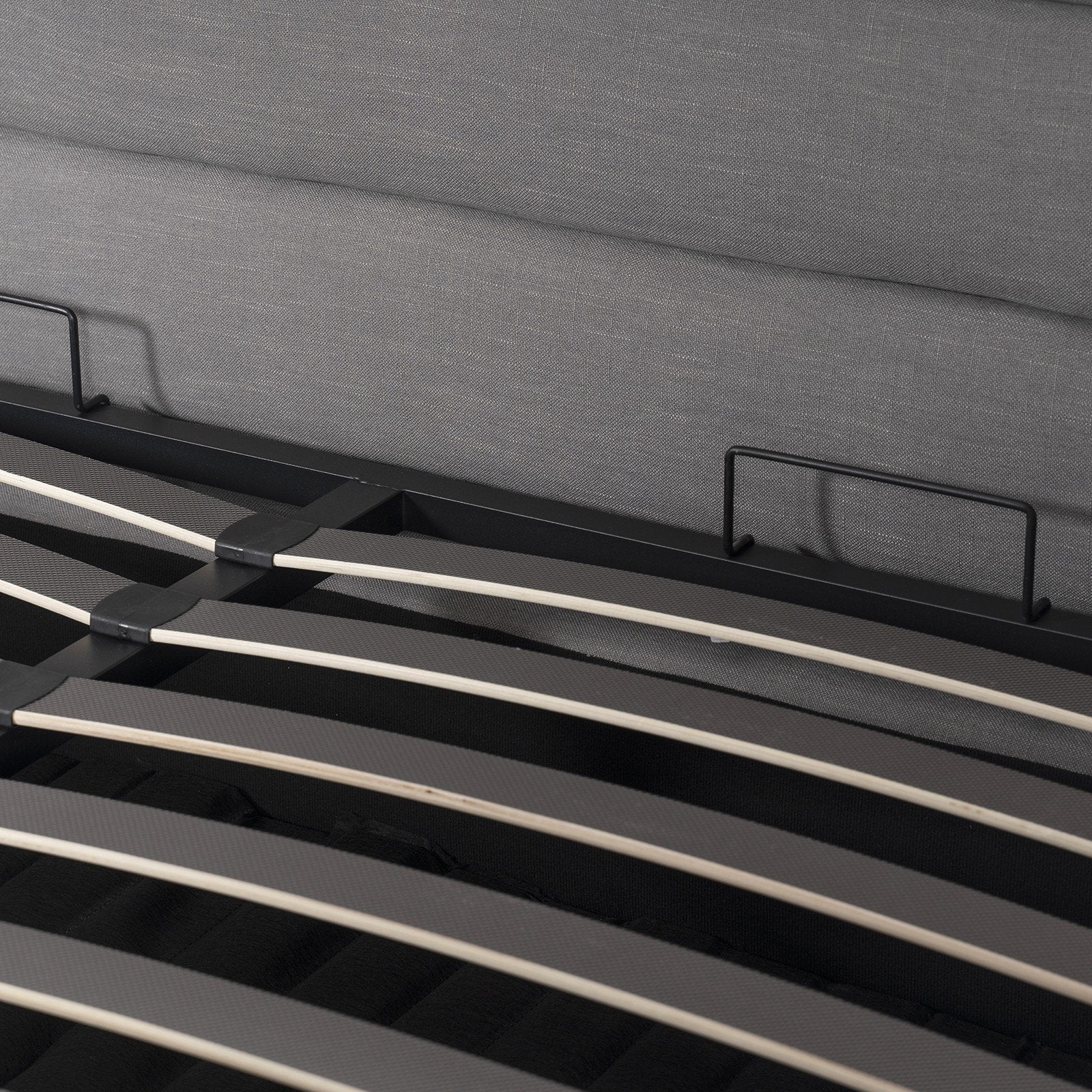 Contemporary Modern Skye Upholstered Storage Gas Lift Queen Bed Base - Image 10