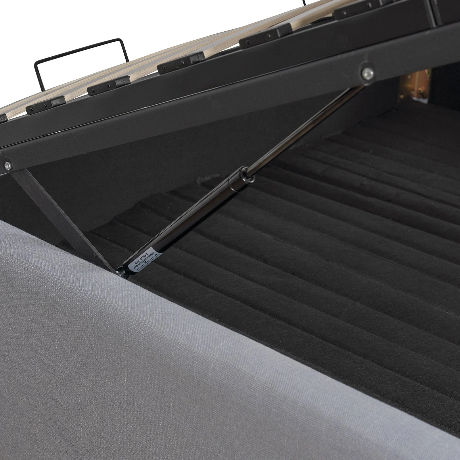 Contemporary Modern Skye Upholstered Storage Gas Lift Queen Bed Base - Image 14