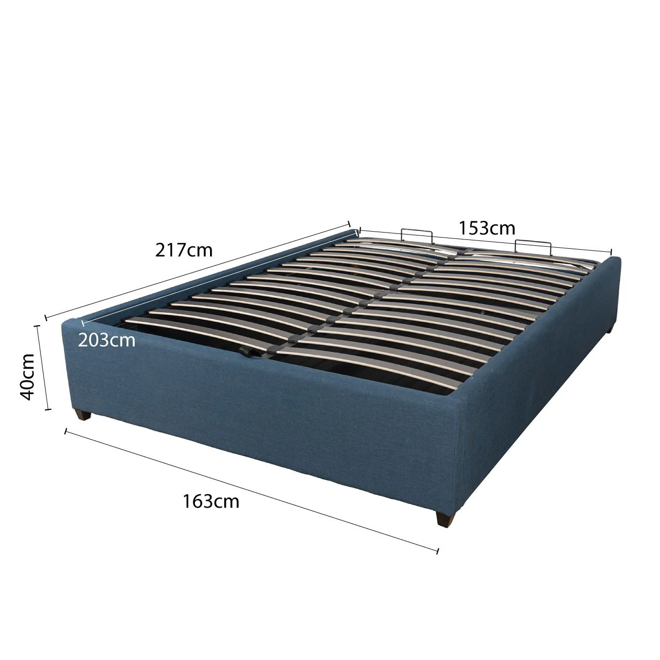 Contemporary Modern Skye Upholstered Storage Gas Lift Queen Bed Base - Image 34
