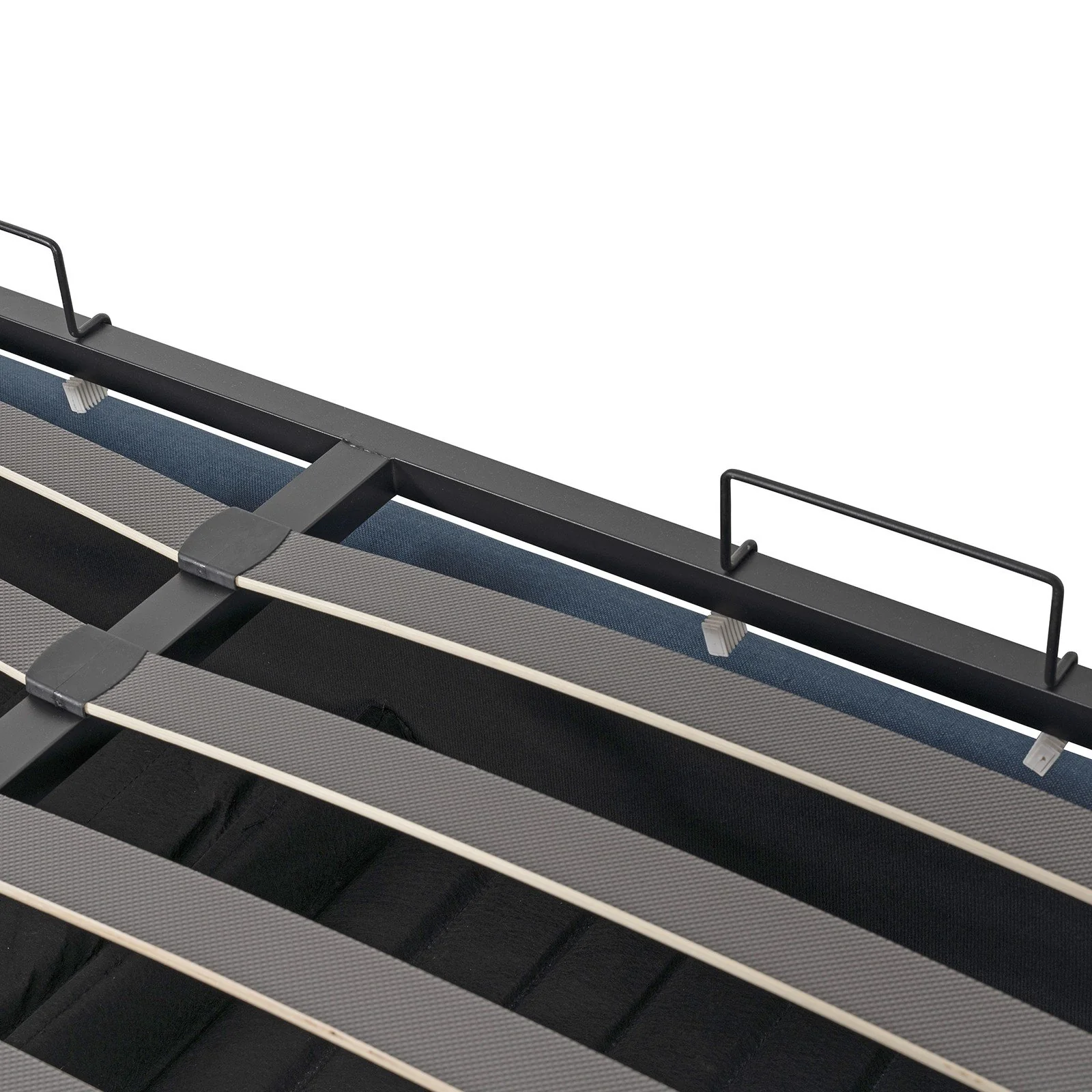 Contemporary Modern Skye Upholstered Storage Gas Lift Queen Bed Base - Image 36