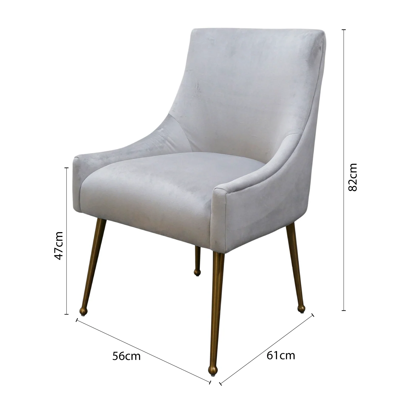 Ellie Velvet Upholstered Dining Chairs - Image 15