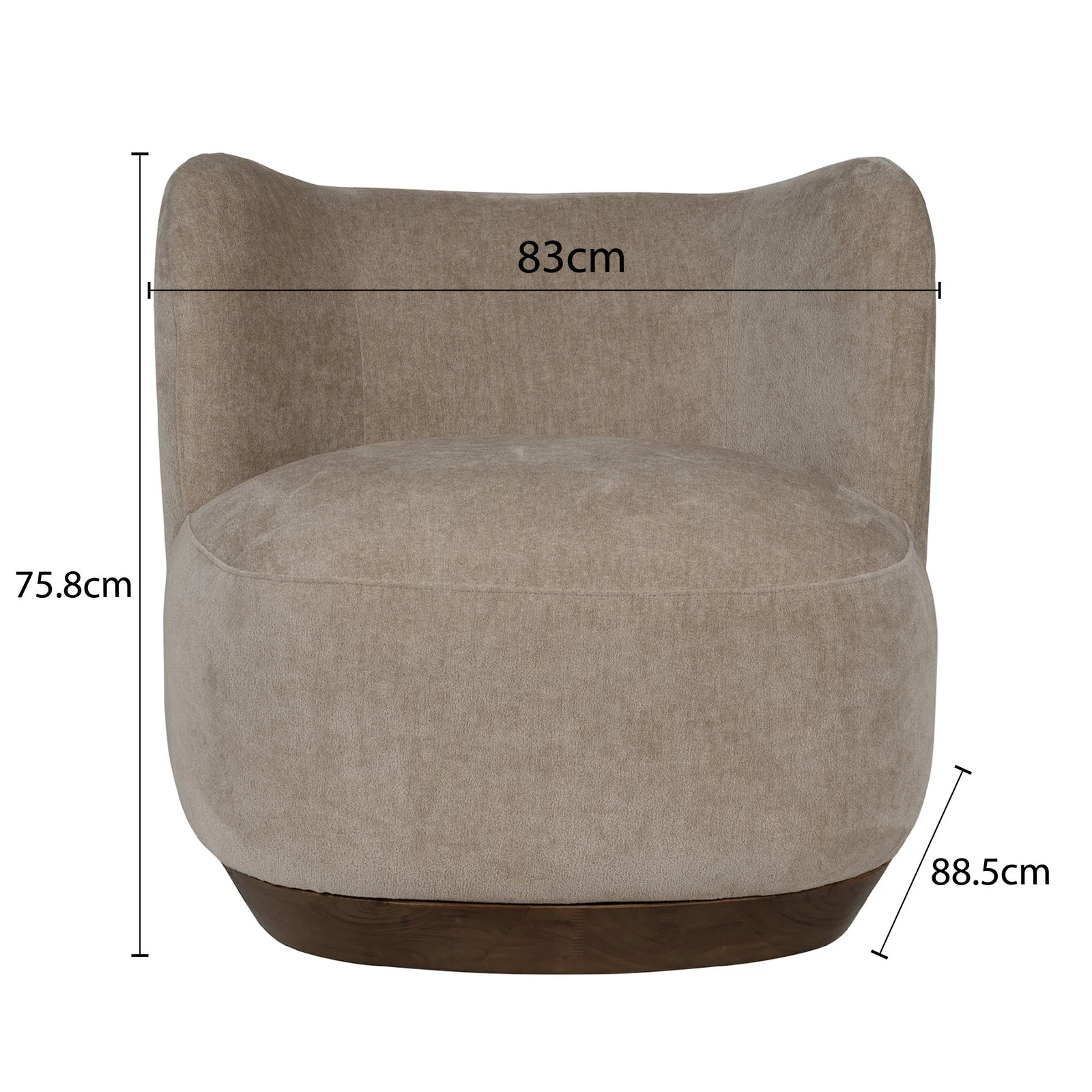 Contemporary Cozy Modern Tulip Blossom Upholstered Accent Chair - Image 26