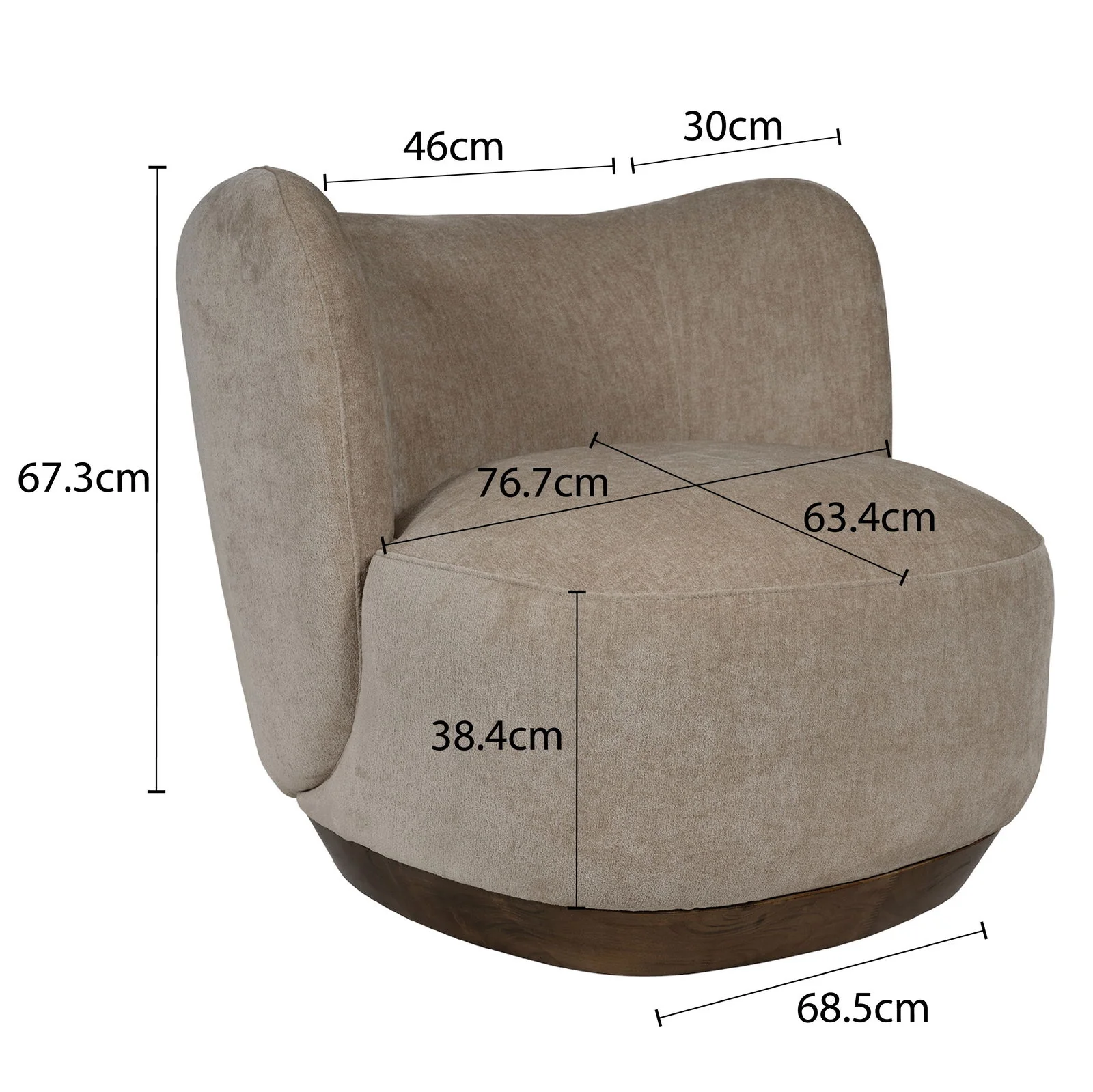 Contemporary Cozy Modern Tulip Blossom Upholstered Accent Chair - Image 27