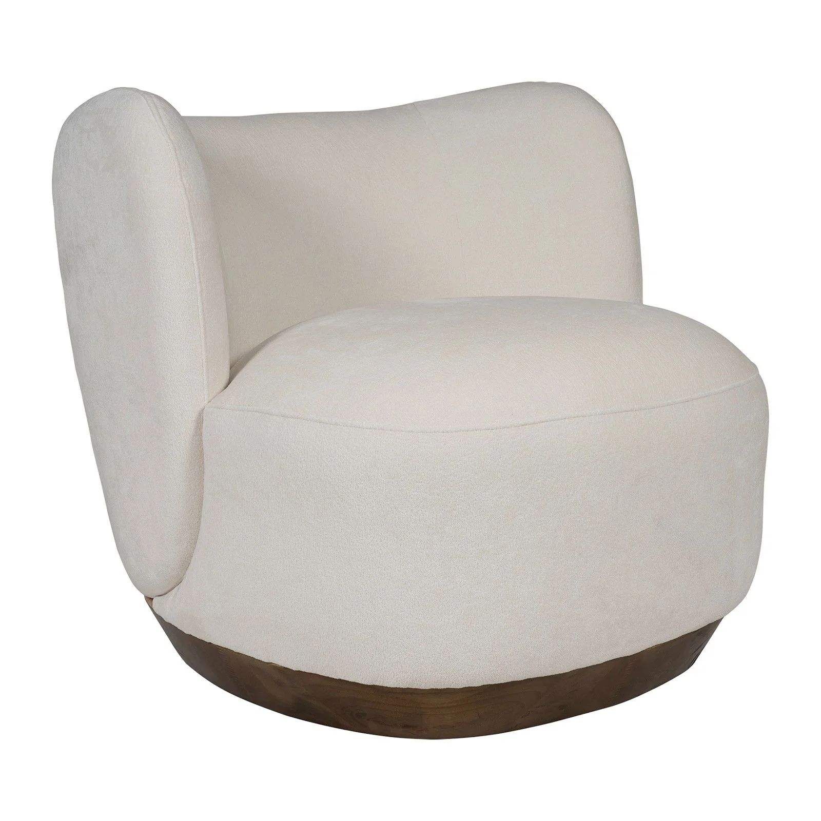Contemporary Cozy Modern Tulip Blossom Upholstered Accent Chair - Image 5