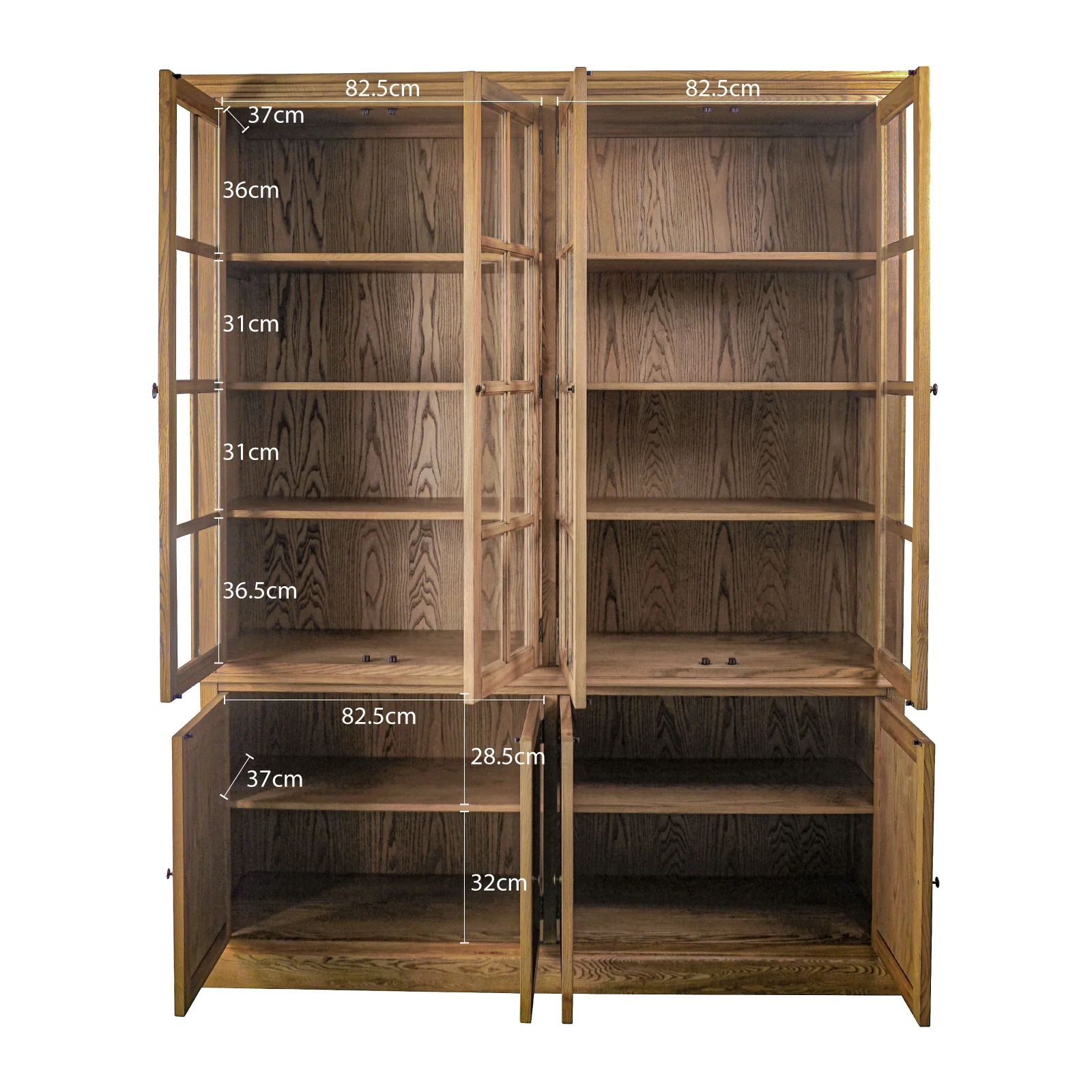 Early Bird Pre-order: Extra $1,000 OFF - Hamptons Coastal Bookcase and Buffet Cupboard - Image 11