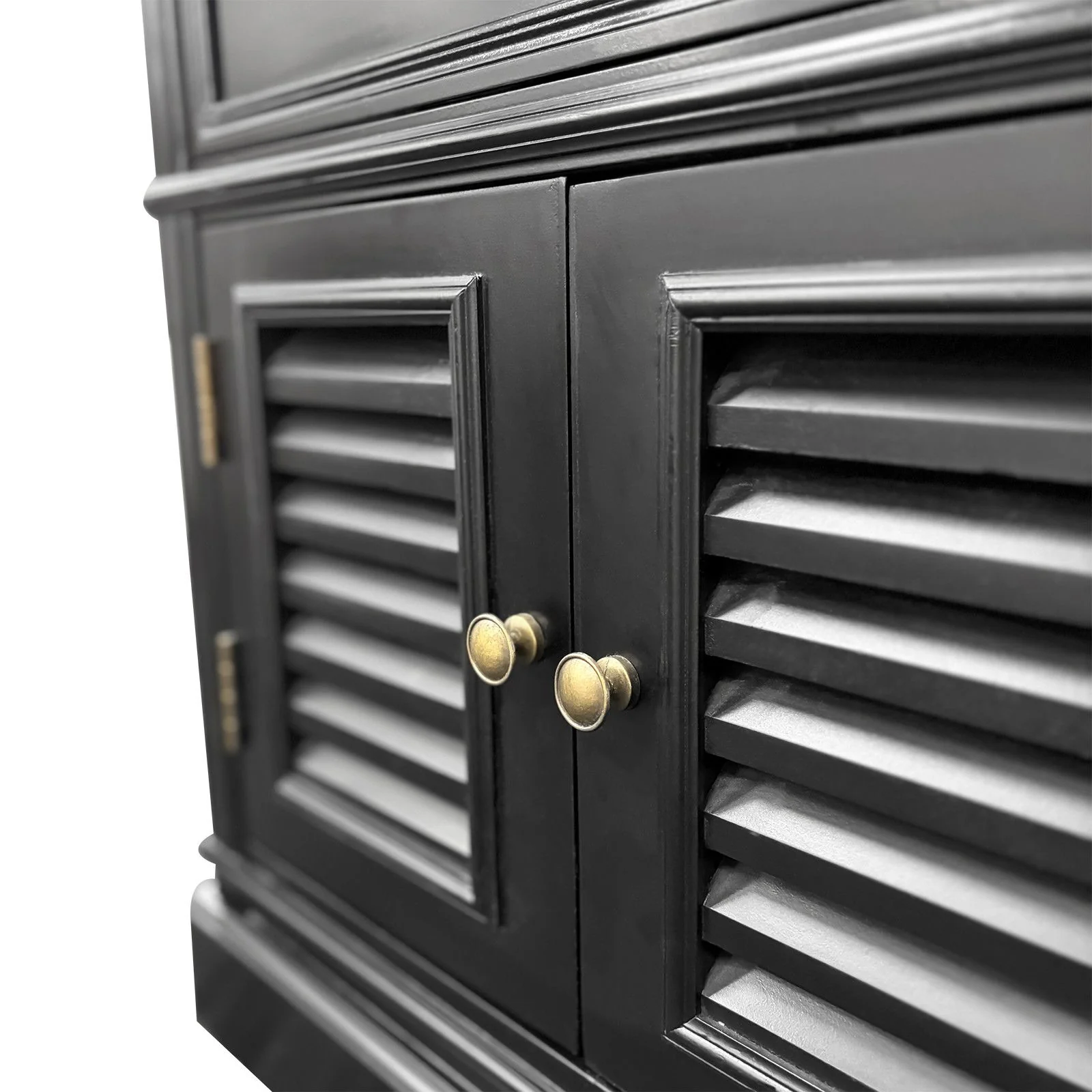 (Factory Second) Hamptons Classic 1 Drawer Bedside Table with Louvered Doors - Image 27