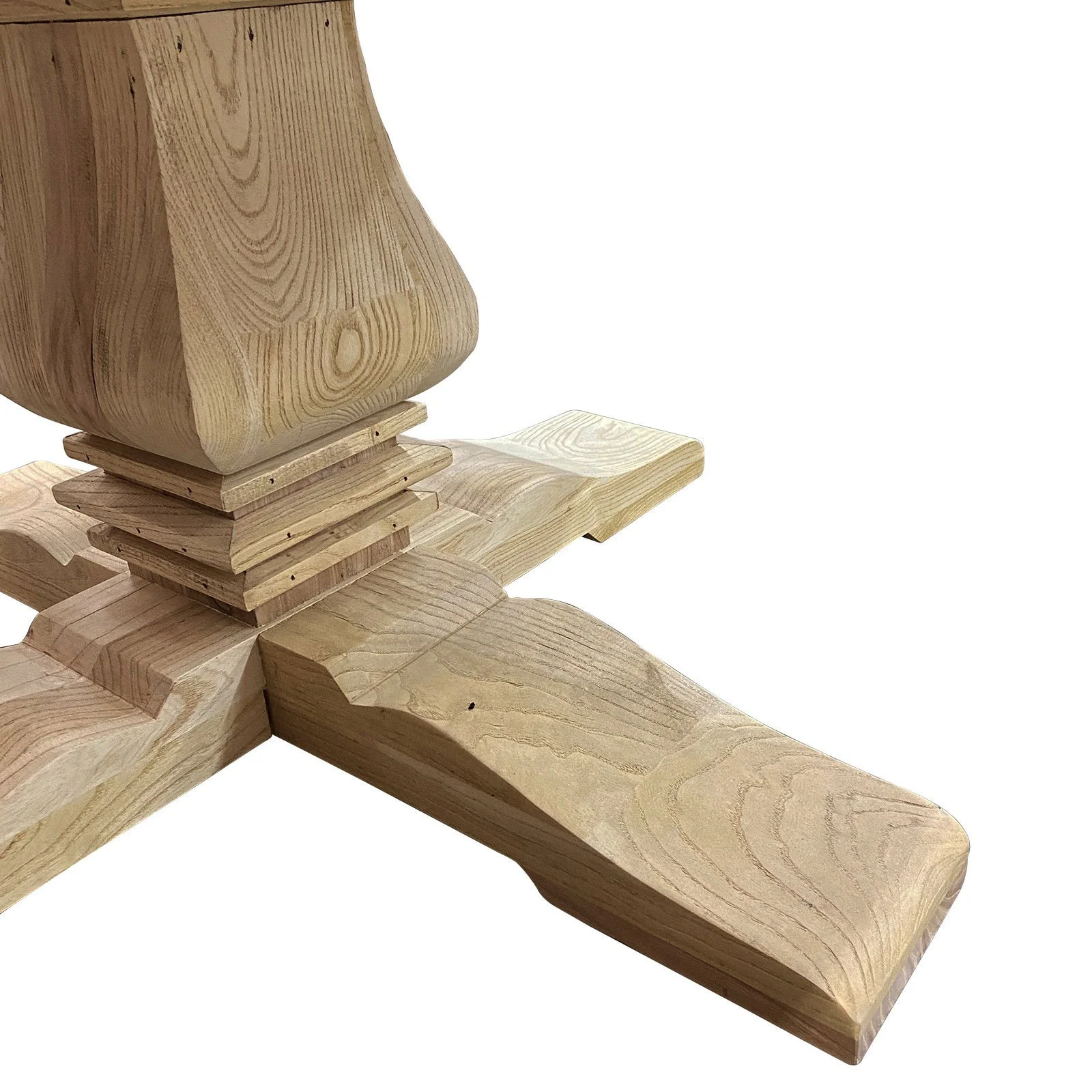 French Provincial Chateau Pedestal Square Dining Table - Image 15