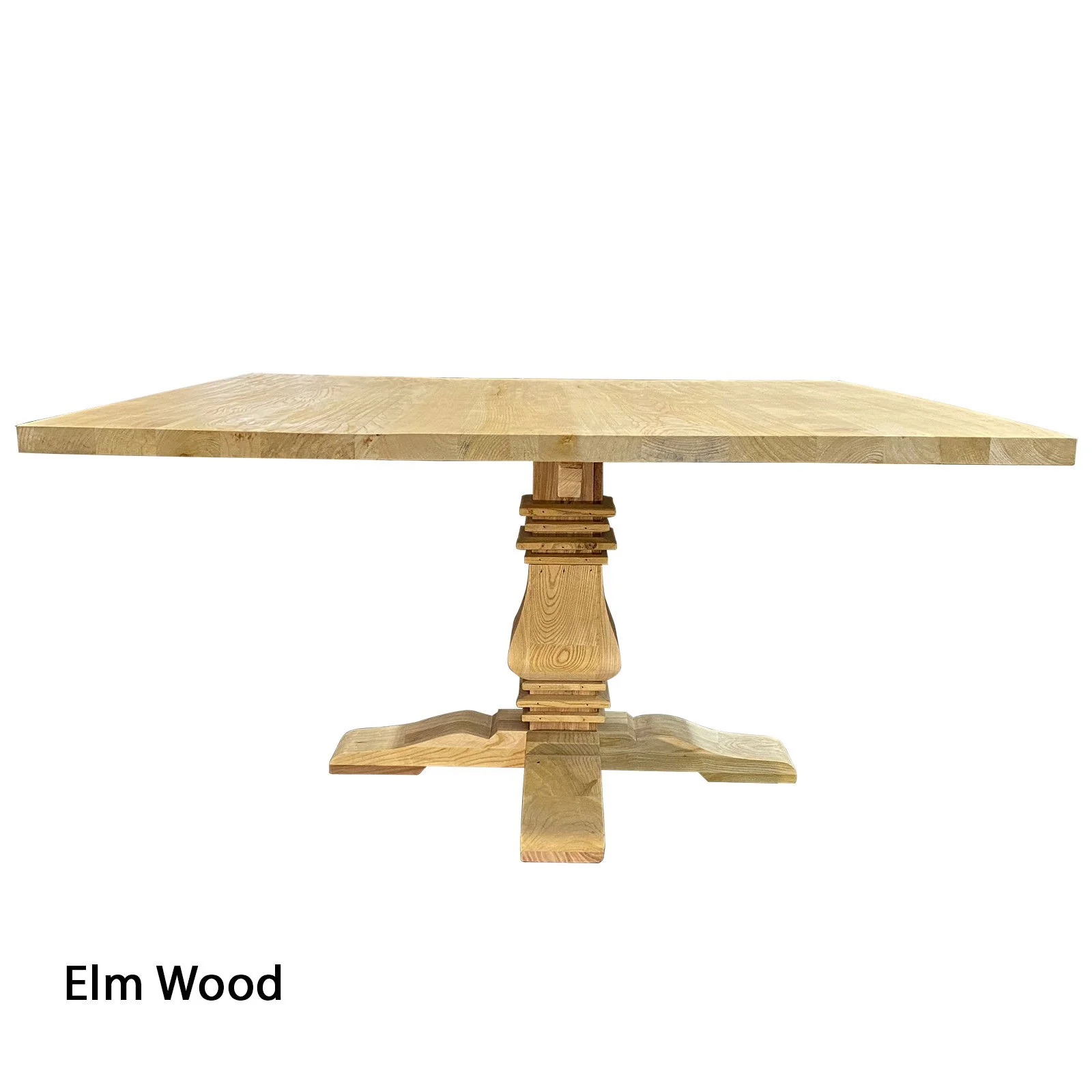 French Provincial Chateau Pedestal Square Dining Table - Image 3