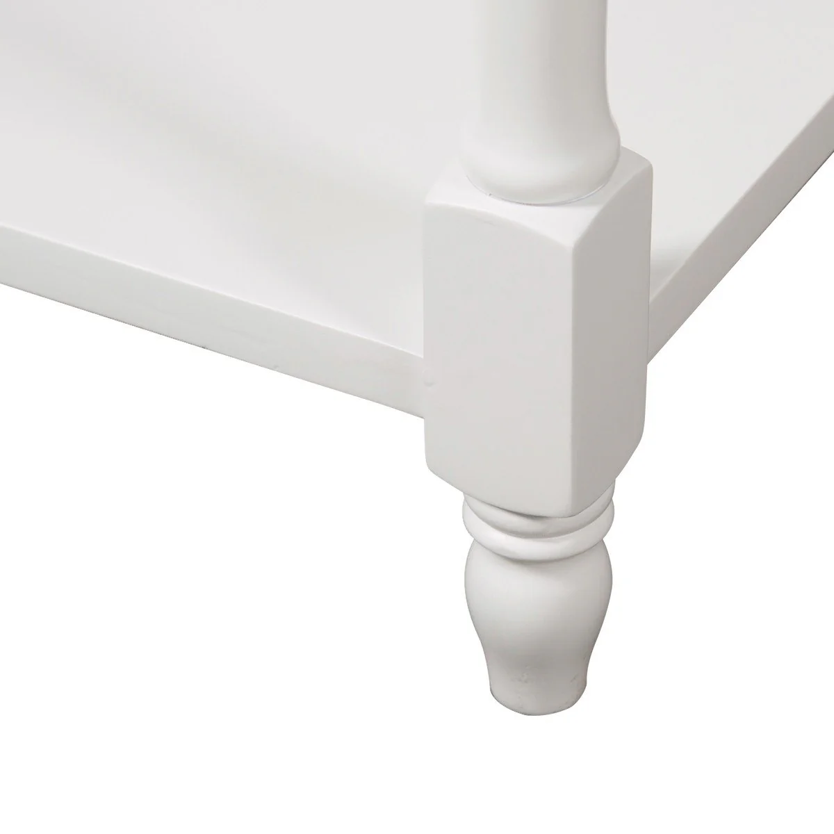 French Provincial Classic Bedside Lamp Table with One Drawer - Image 11
