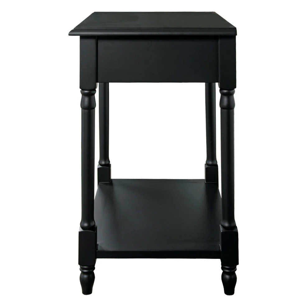 French Provincial Classic Bedside Lamp Table with One Drawer - Image 16