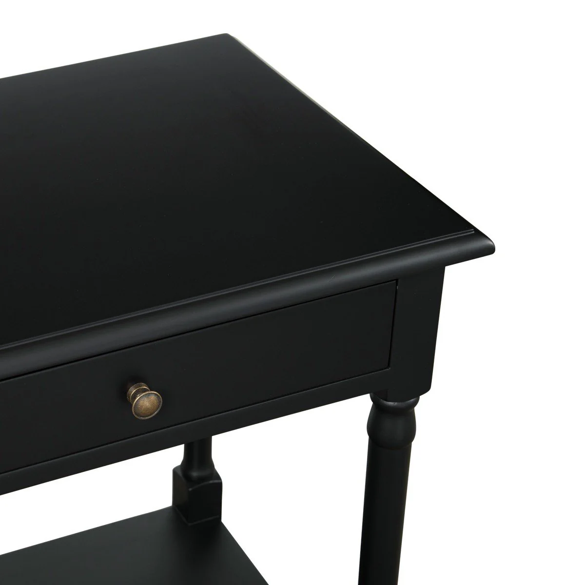French Provincial Classic Bedside Lamp Table with One Drawer - Image 17