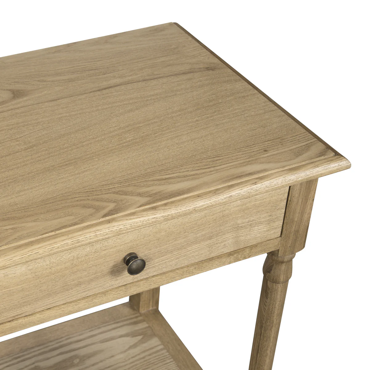 French Provincial Classic Bedside Lamp Table with One Drawer - Image 27
