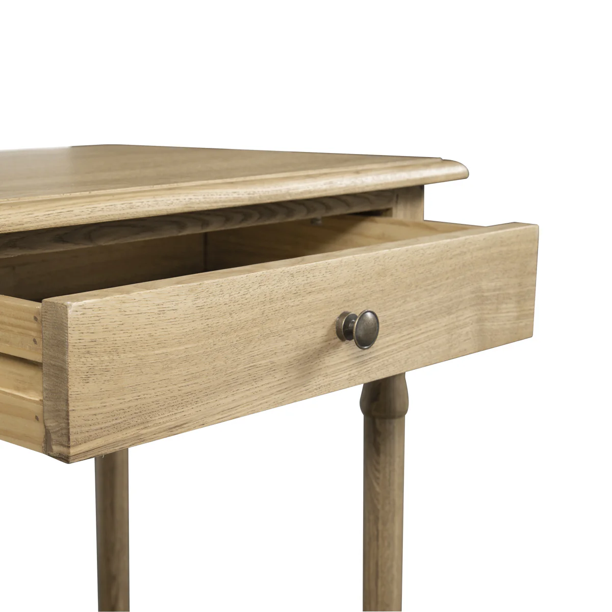 French Provincial Classic Bedside Lamp Table with One Drawer - Image 28