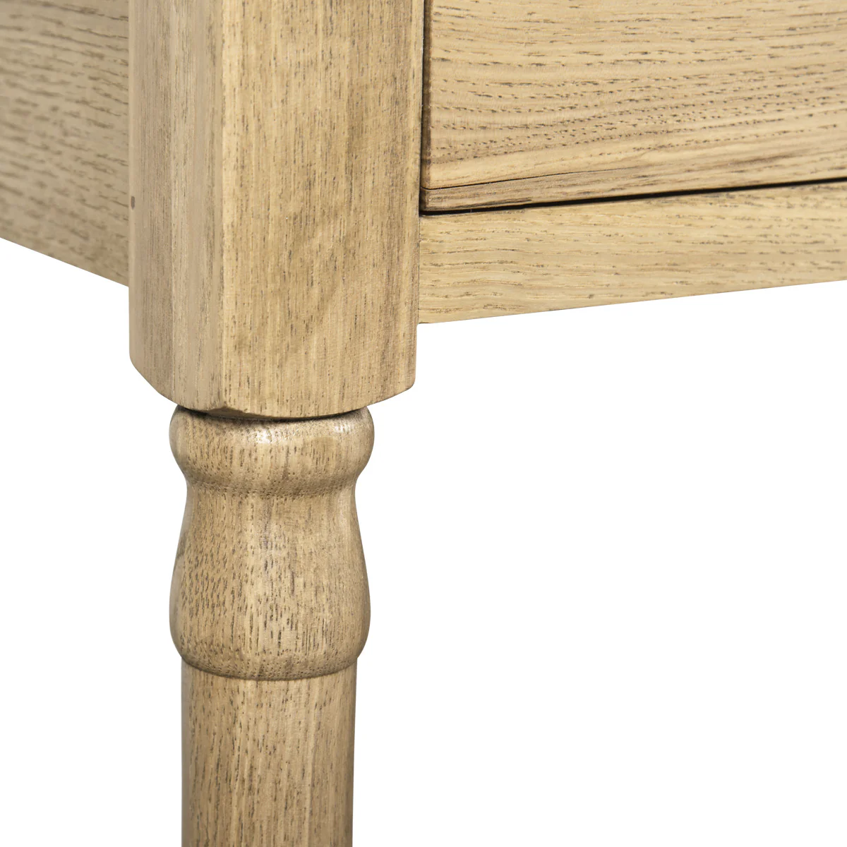 French Provincial Classic Bedside Lamp Table with One Drawer - Image 30
