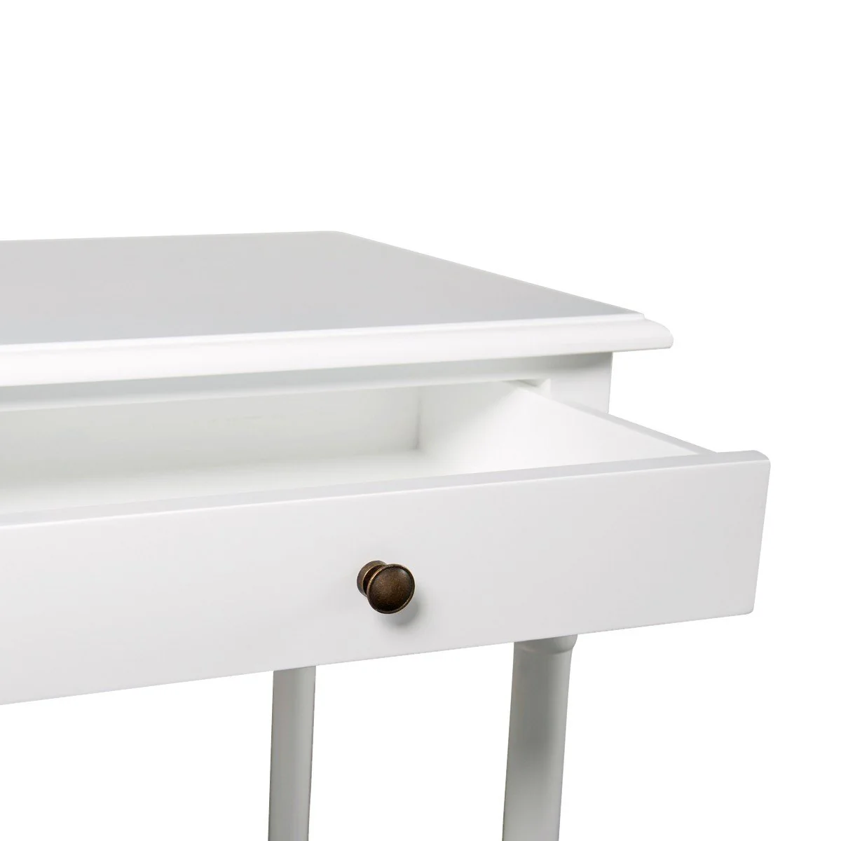 French Provincial Classic Bedside Lamp Table with One Drawer - Image 6