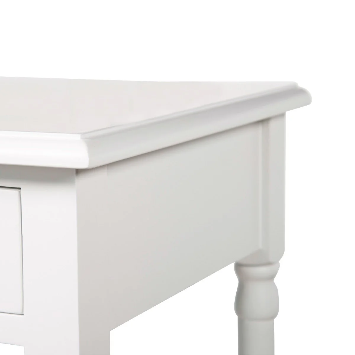 French Provincial Classic Bedside Lamp Table with One Drawer - Image 8