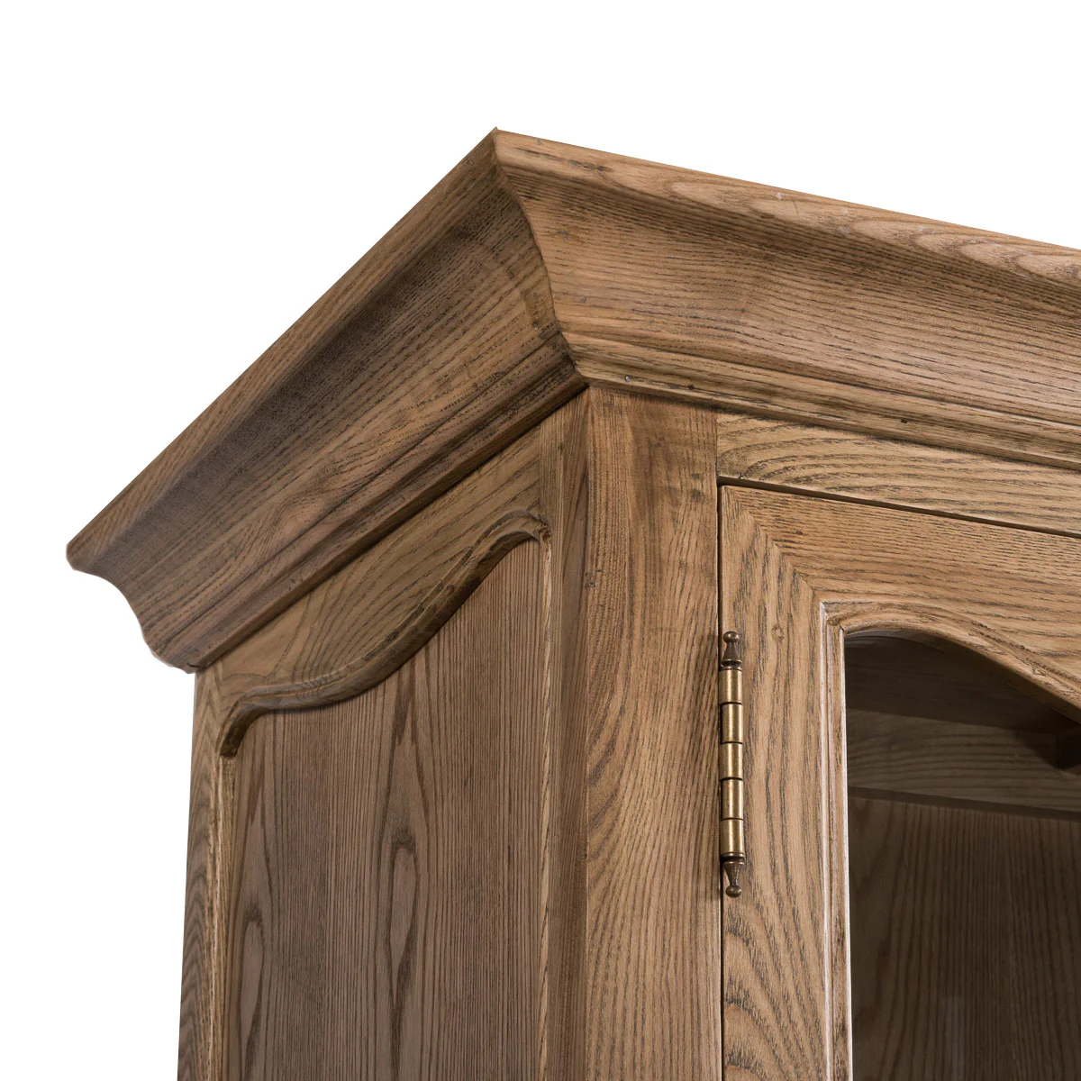 French Provincial Display Cabinet & Bookcase Natural Ash/ Modular Design - Image 11