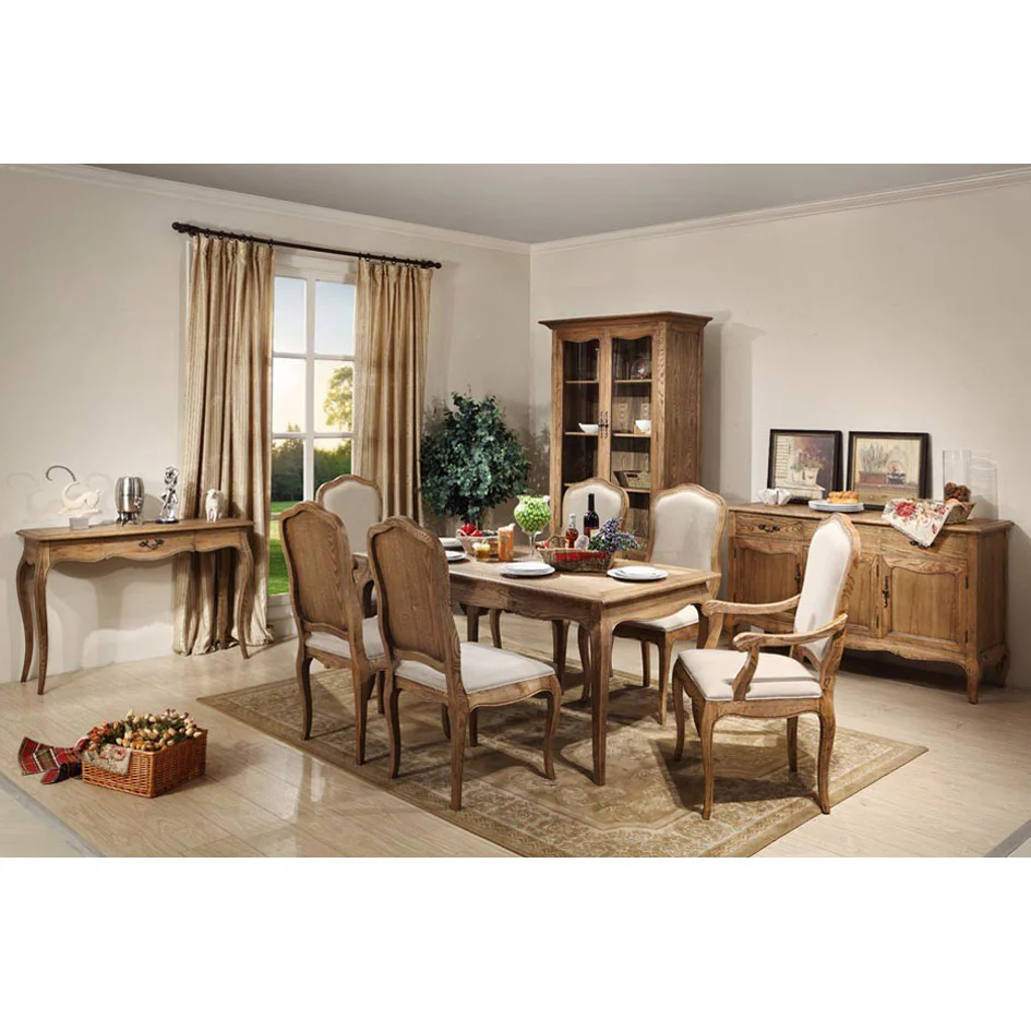 French Provincial Display Cabinet & Bookcase Natural Ash/ Modular Design - Image 20